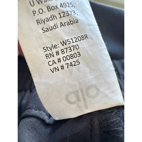 ALO High-Waist Pursuit Trouser Black Size Medium Long - Picture 8 of 12